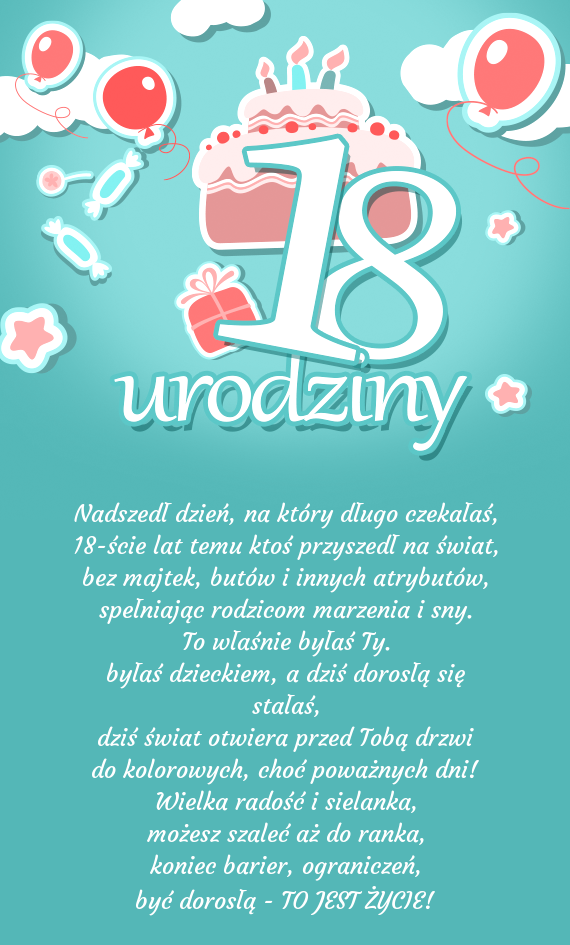 Nadszedł dzień, na który długo czekałaś